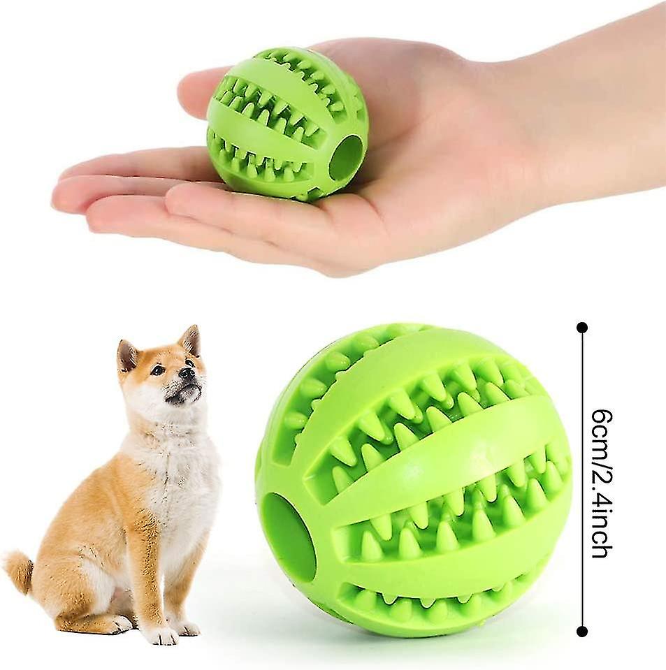 2 Dog Toy Dog Rubber Chew Ball Clean Teeth Bite Ant Toyinteractive Iq Toy Ball For S Medium Dog