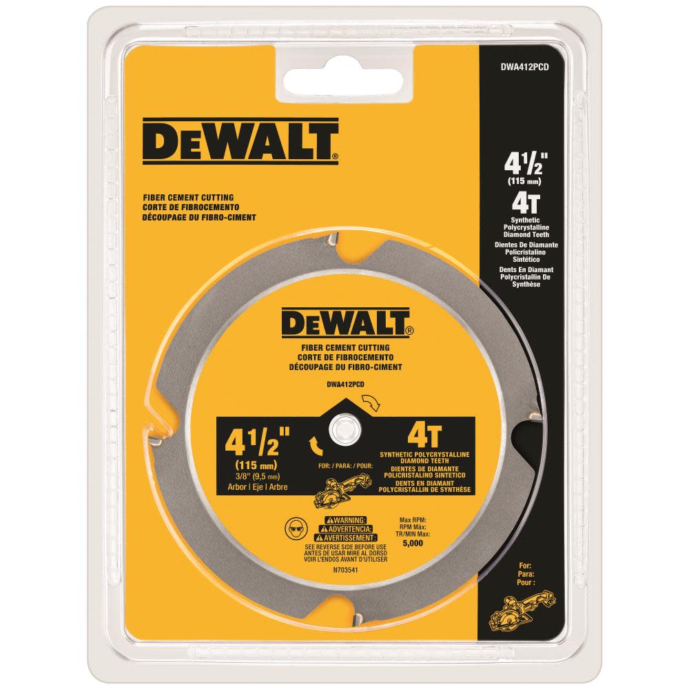 4-1/2 In. 4T PCD Saw Blade ;