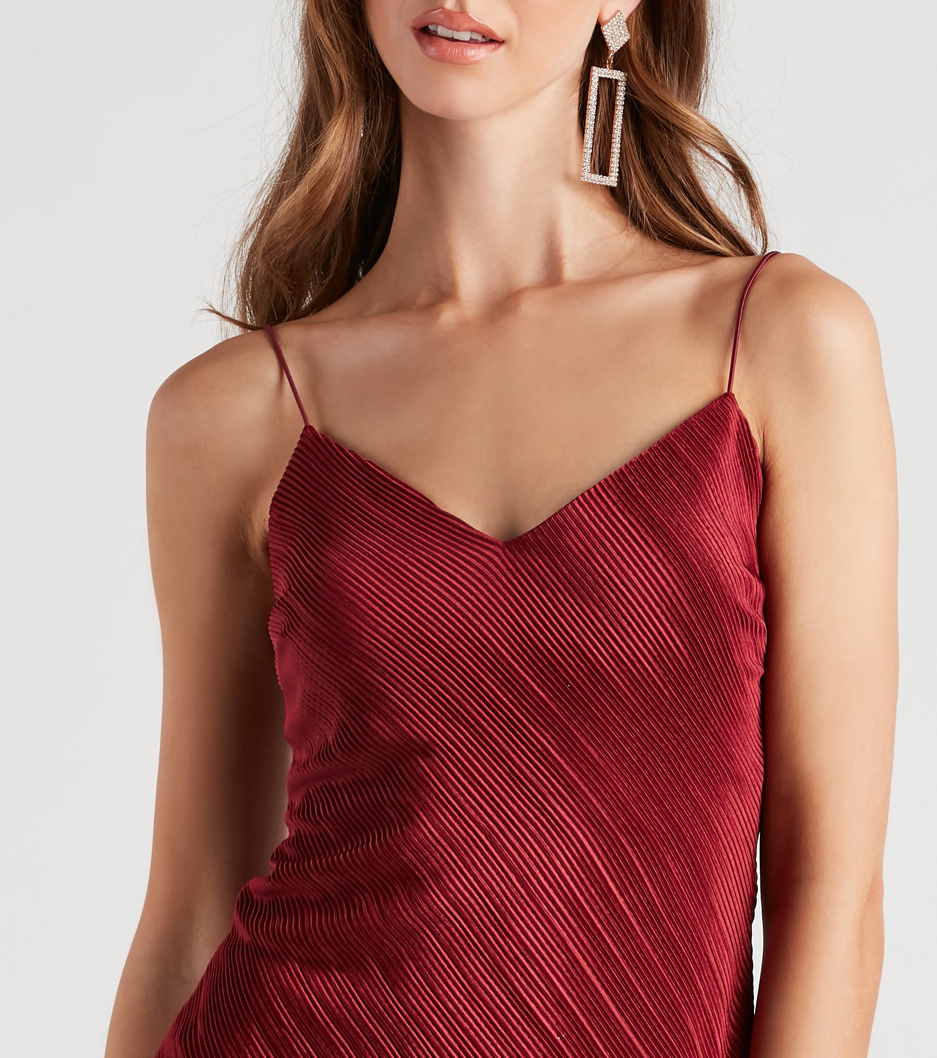 Sight To See V-Neck Slip Dress