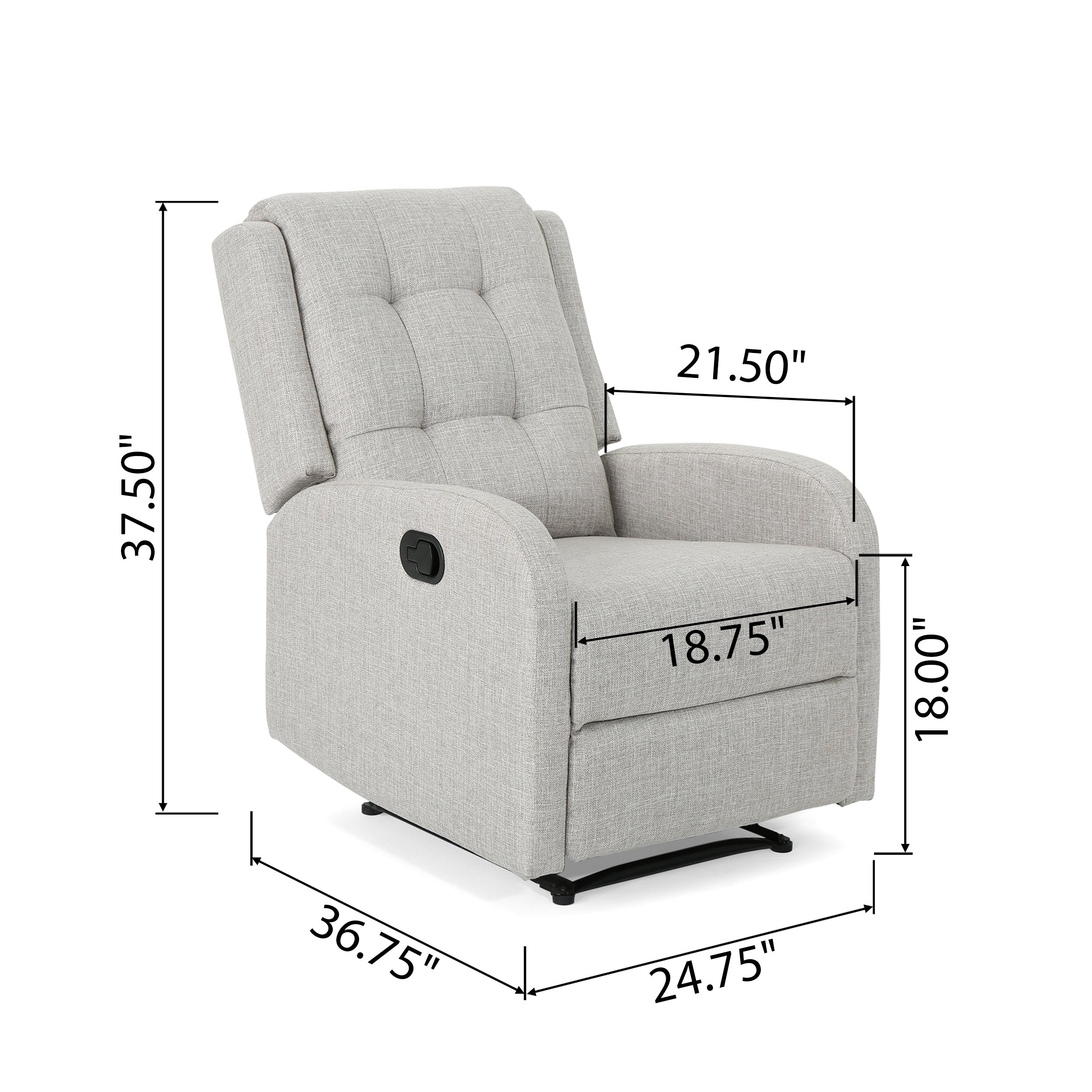 Smith Traditional Upholstered Recliner