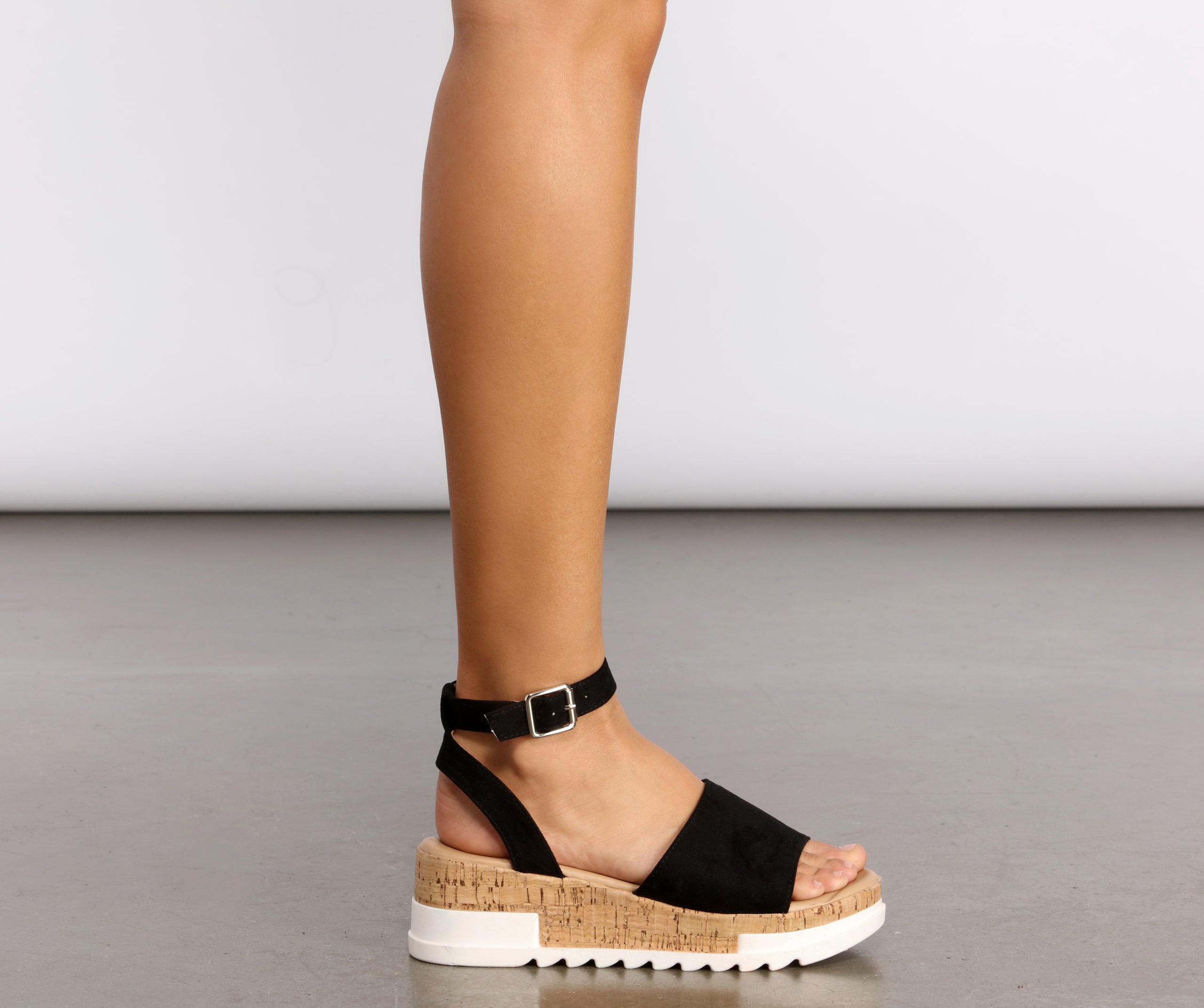 Stride On By Cork Platform Sandals