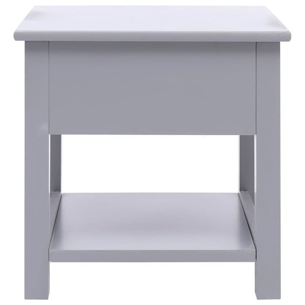 Side Table Gray 15.7