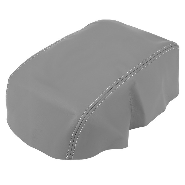 Unique Bargains Car Center Console Lid Armrest Seat Box Cover Protector Replacement Microfiber Leather For Toyota Camry 2007 2011 Gray