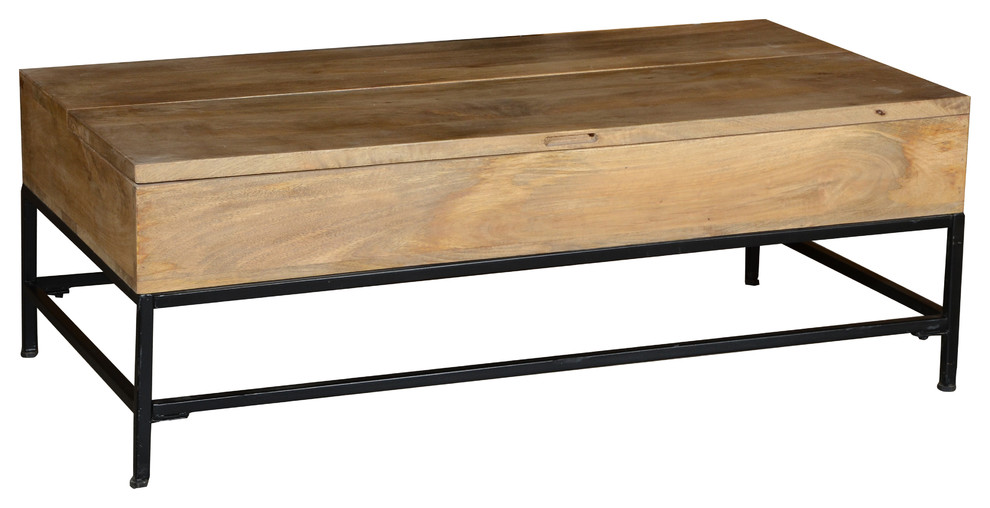 Storage Coffee Table   Industrial   Coffee Tables   by Rustic Home Interiors  Houzz