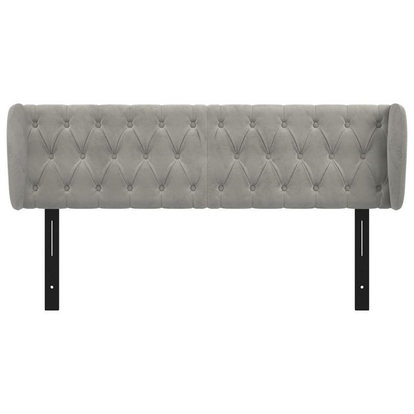 vidaXL Headboard with Ears Light Gray 64.2