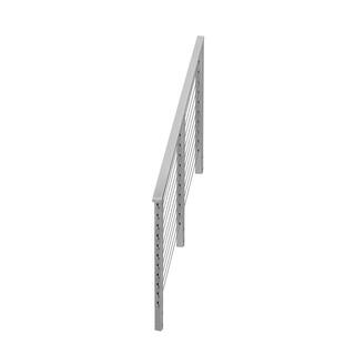 CityPost 6 ft. Stair Cable Railing 36 in. Face Mount in Grey CP-6-G-S-F