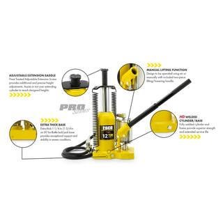 ESCO Pro Series 12 Ton Air Hydraulic Bottle Jack 10380