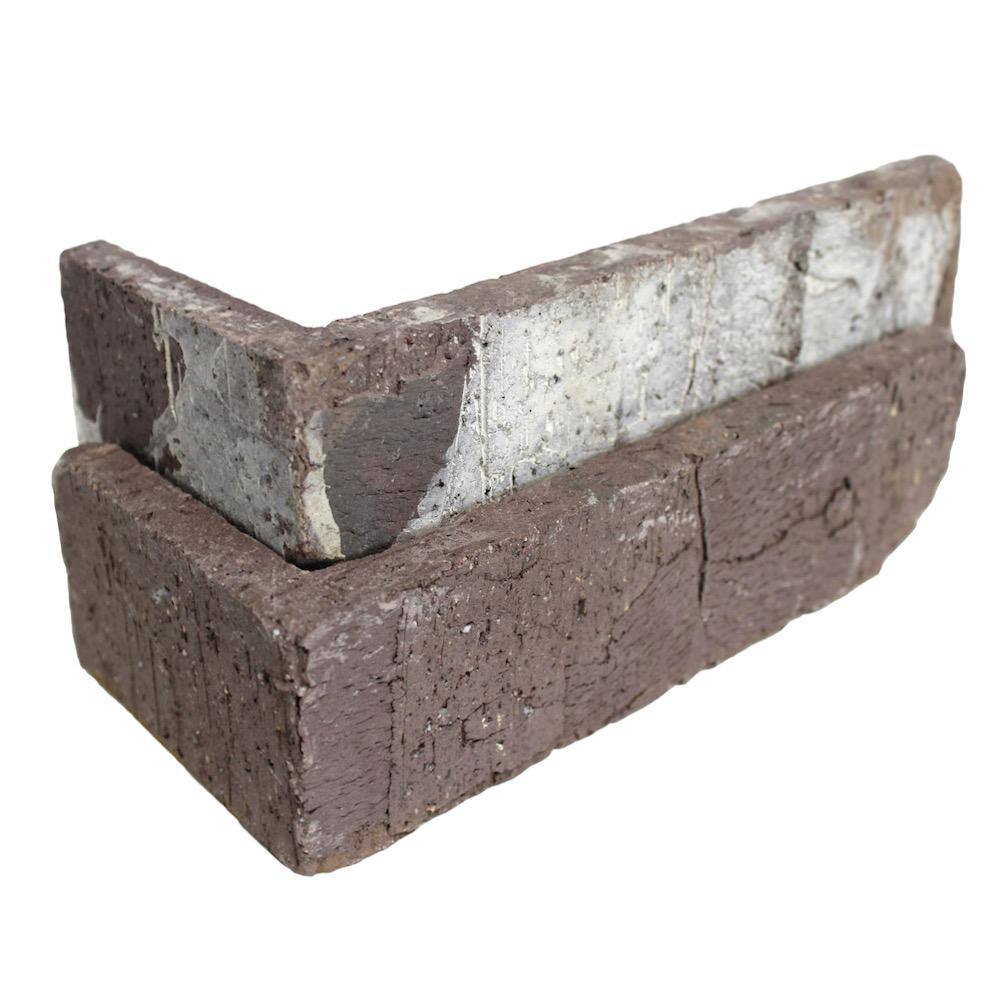 Old Mill Brick 7.625 in. x 2.25 in. Monument Thin Brick Corners (Box of 25-Bricks) TBC-270046CS