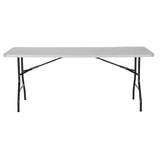 PEAKFORM 6 ft. Gray Plastic Top Folding Table 80919