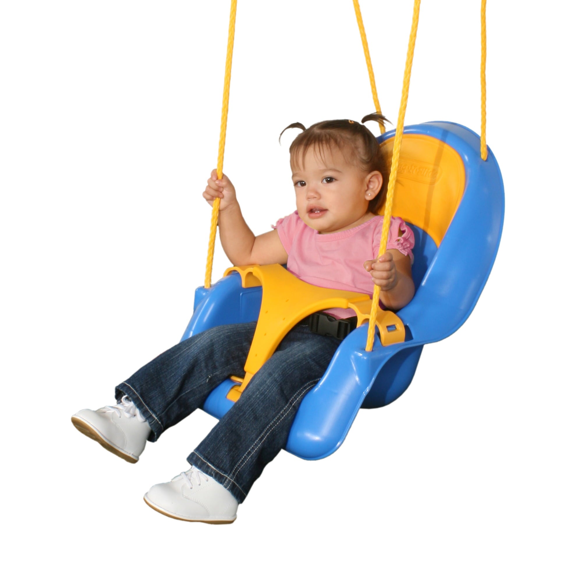 Swing-N-Slide Comfy-N-Secure Coaster Swing For Toddler With A Lap Belt