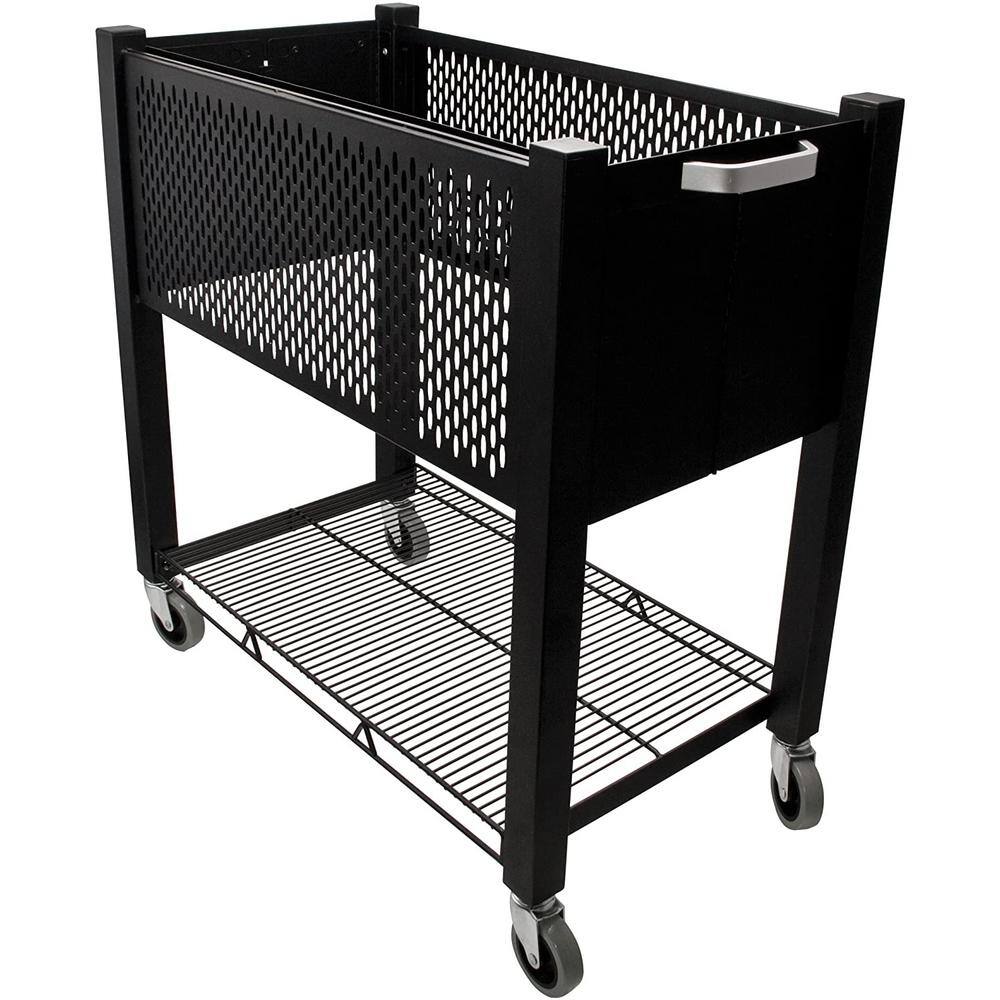 Steel Open Top File Cart in Black VF53000