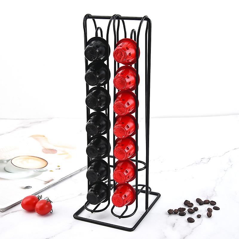 Vertical Coffee Capsule Holder Coffee Pod Stand Office Kitchen Desktop Capsules Storage Rack With Stable Base Coffee Tools