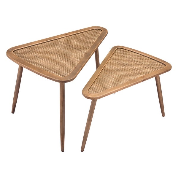 Set of 2 Jonathan Side Tables Natural - 34.1