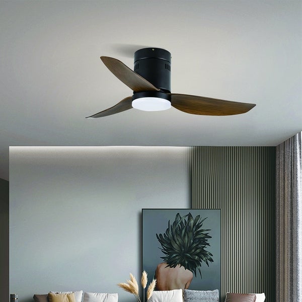 Topcraft 40 Inches Ceiling Fan with LED Light and Remote Control - Brown Shopping - The Best Deals on Ceiling Fans | 41086011