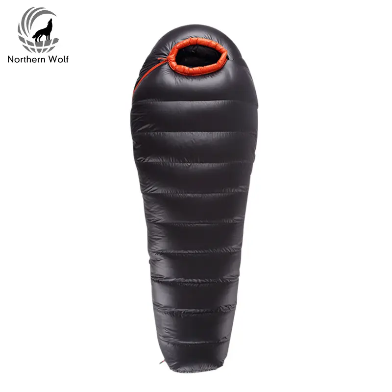 Outdoor Camping Down Sleeping Bag Goose Down Adult Camping Mountaineering Equipment Portable Warm Sleeping Bag White 50 OEM ZH