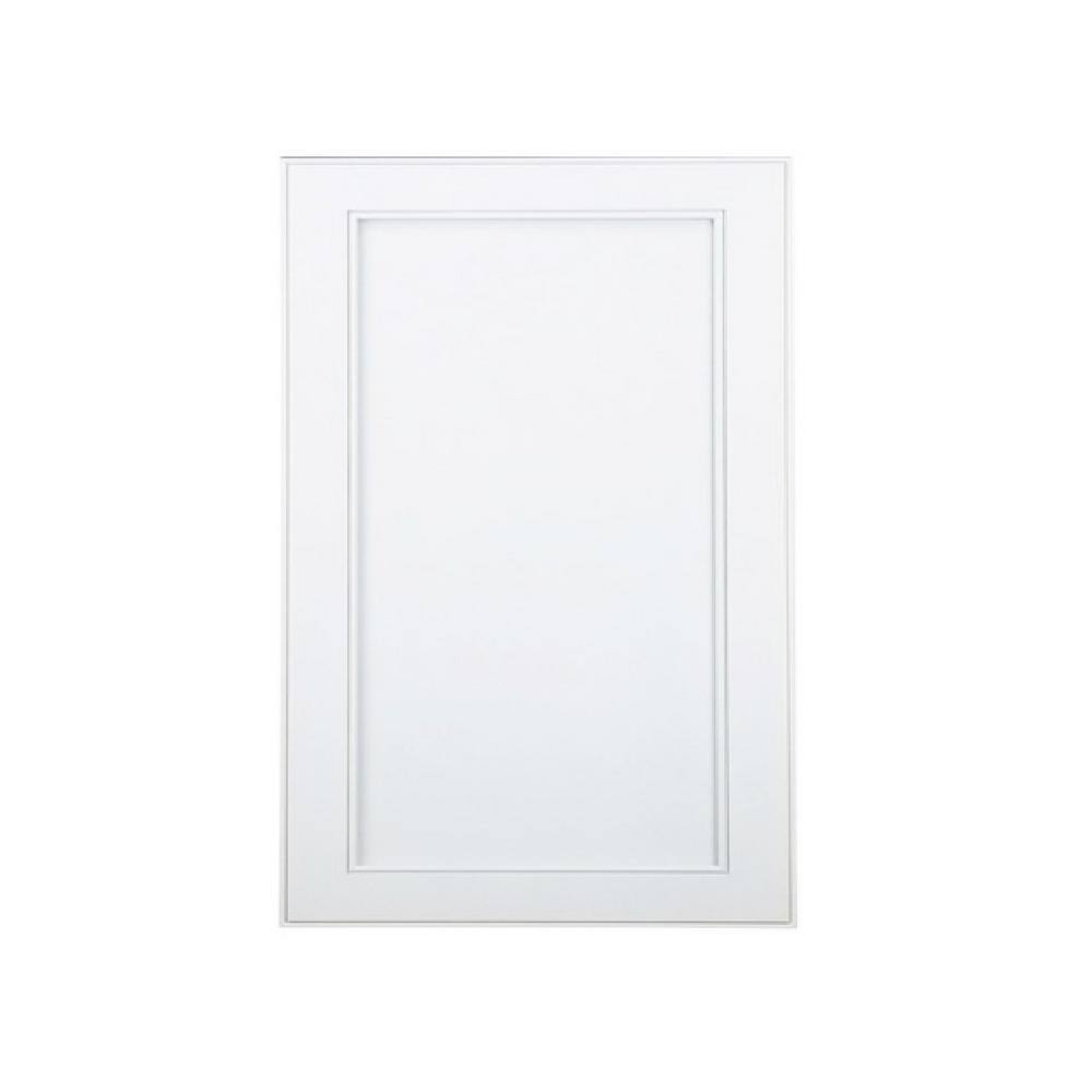 WG Wood Products 15.5 in. W x 19.5 in. H 3.5 in. D Dogwood Inset Panel White Enamel Recessed Medicine Cabinet without Mirror DOG-218-WHITE