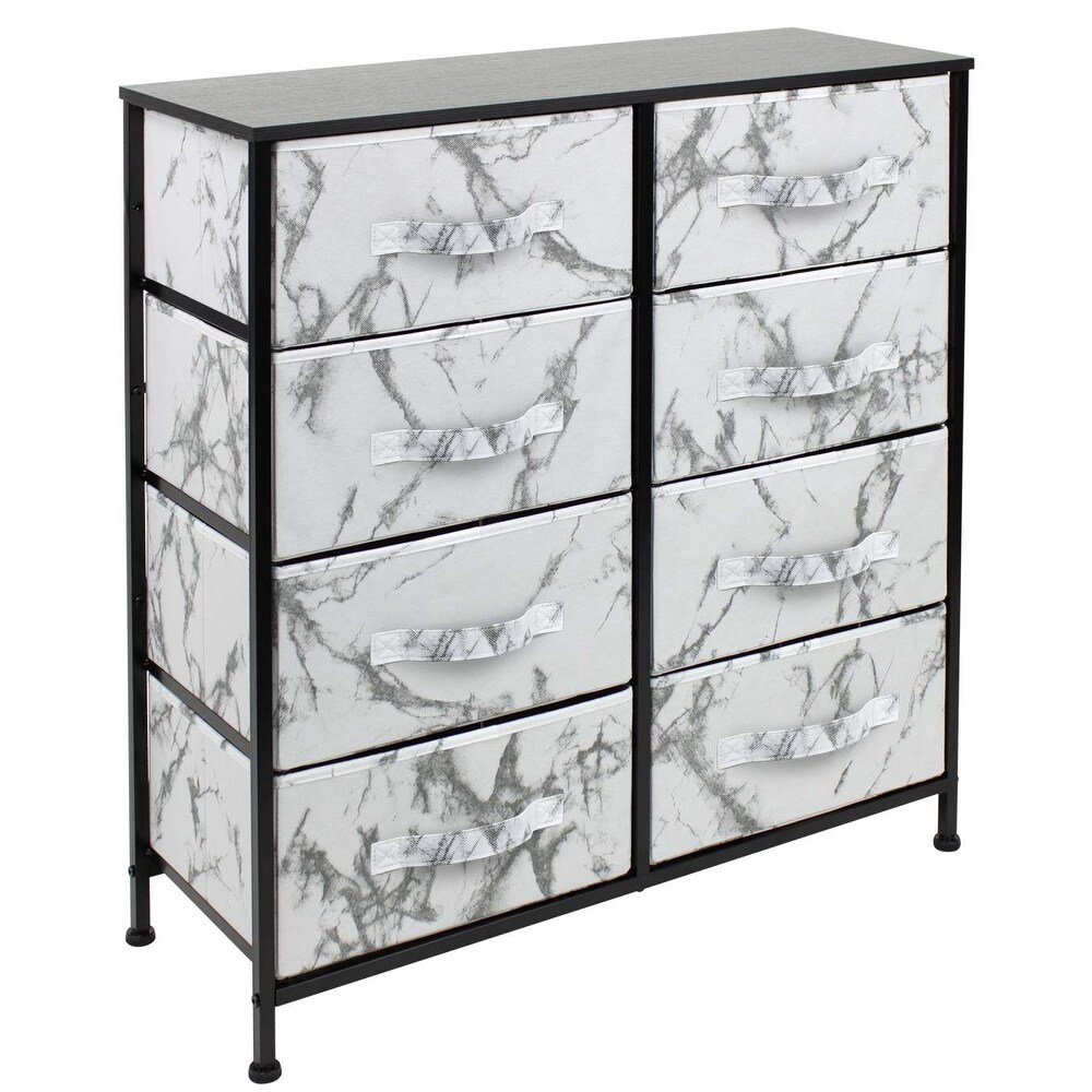 Dresser w/ 8 Drawers Furniture Storage Chest for Home  Bedroom