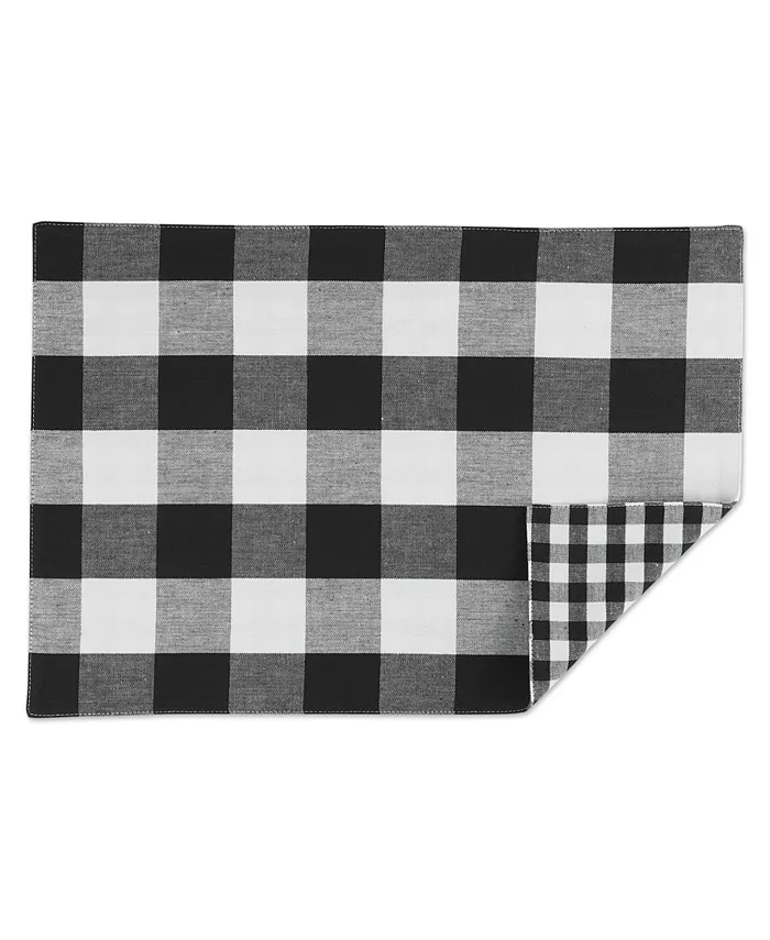 Design Imports Design Import Reversible Gingham - Buffalo Check Placemat Set