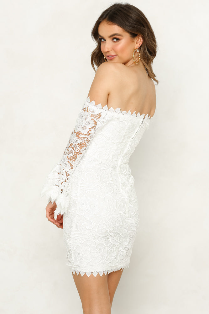 Kiss On The Lips Dress White