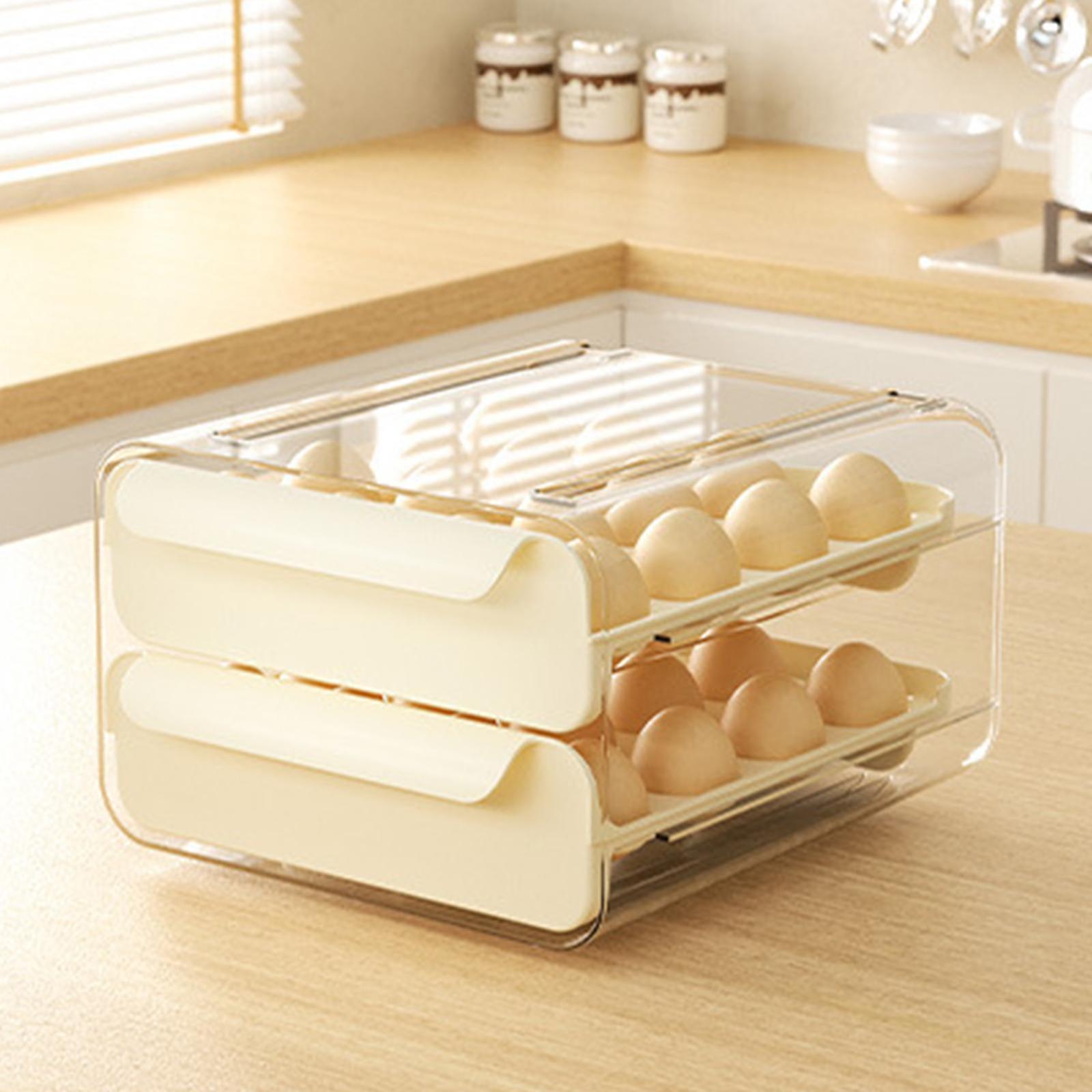 Egg Holder Holds 32 Eggs Eggs Container For Refrigerator Countertop Cupboard