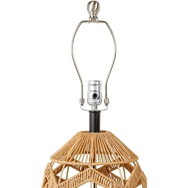 Kadwell Bohemian Paper Rattan Table Lamp - 20