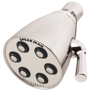 Speakman 3-Spray 2.8 in. Single Wall Mount Fixed Adjustable Shower Head in Polished Nickel S-2252-PN