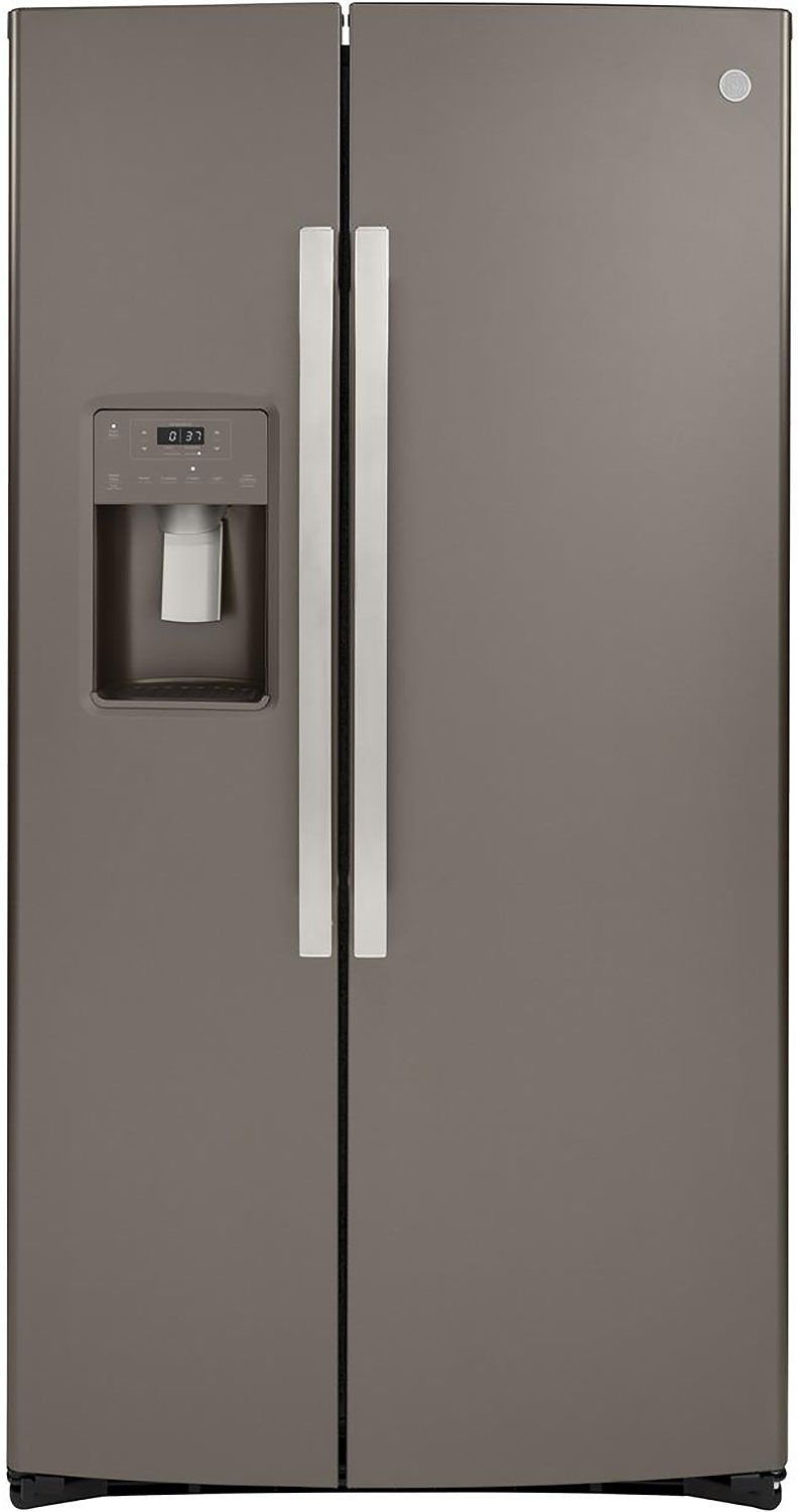 GE 25.1 Cu. Ft. Slate Side-By-Side Refrigerator