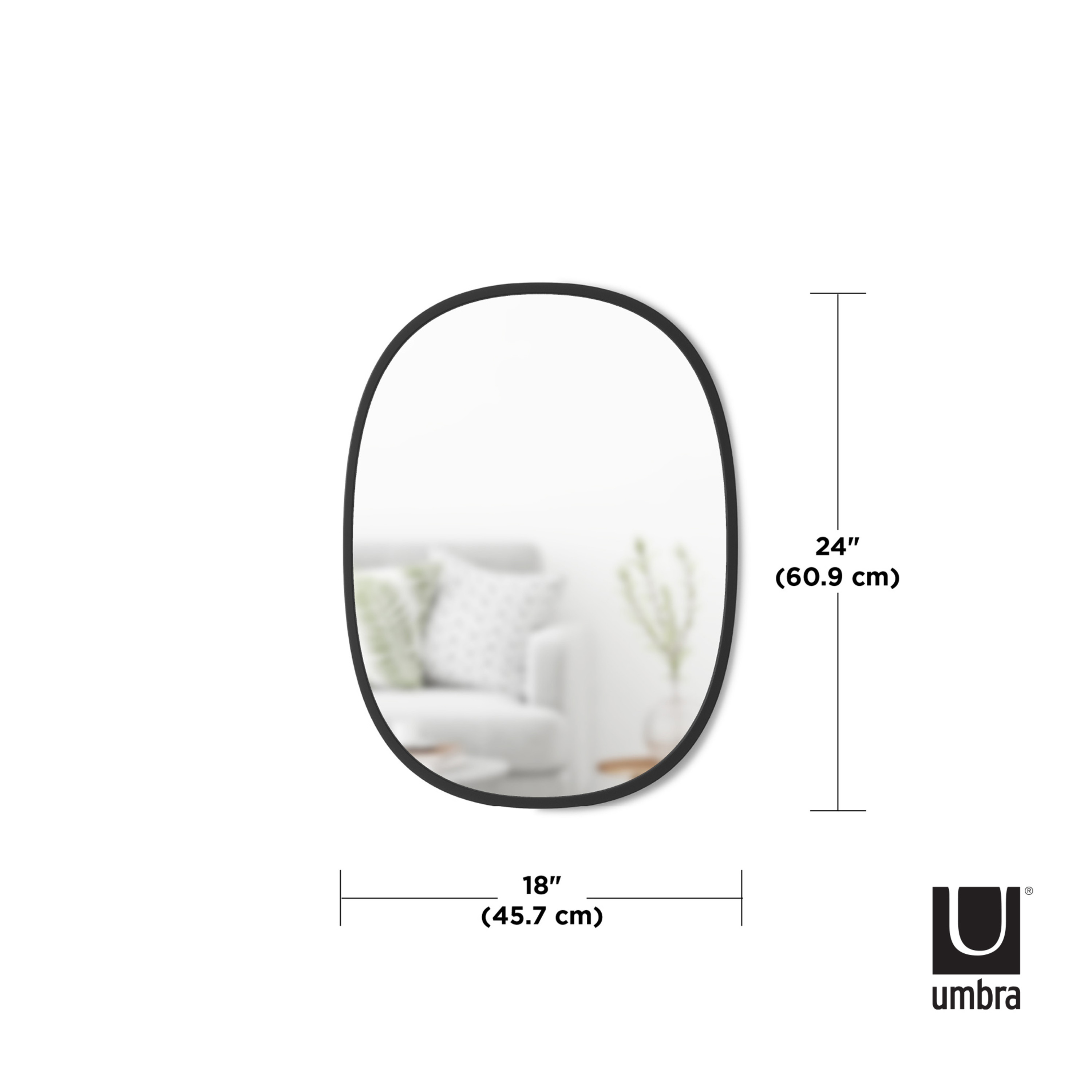 Umbra Hub Oval Wall Mirror