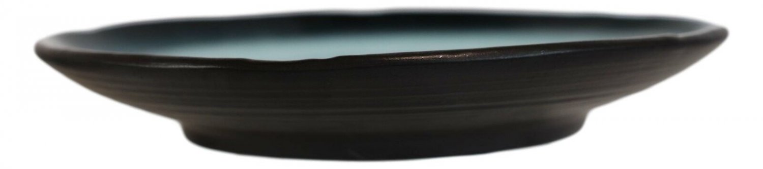 1 Pack Of 5 Ceramic Zen Blue Lunch Salad Appetizer Deep Plates Or Shallow Bowls EBR02