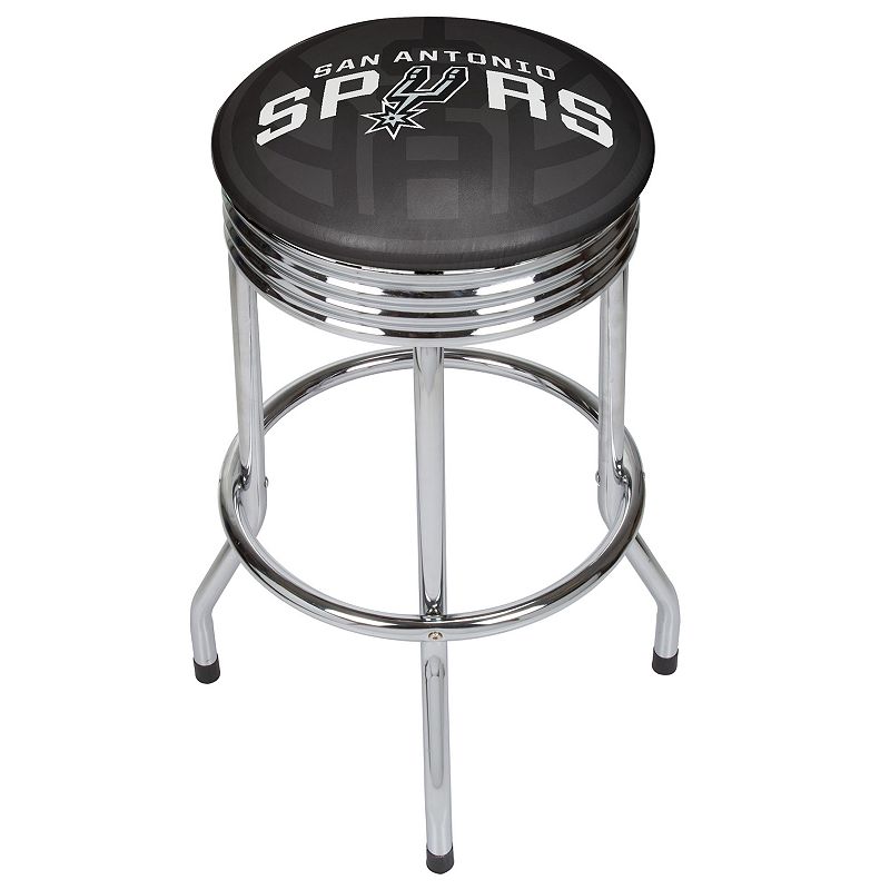 San Antonio Spurs Padded Ribbed Bar Stool