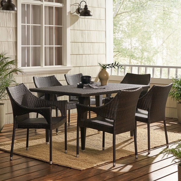 Cliff 7piece Outdoor Dining Set by Christopher Knight Home