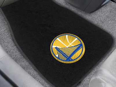 FANMATS 20321 NBA - Golden State Warriors Embroidered Car Mat ， Team Color， 17