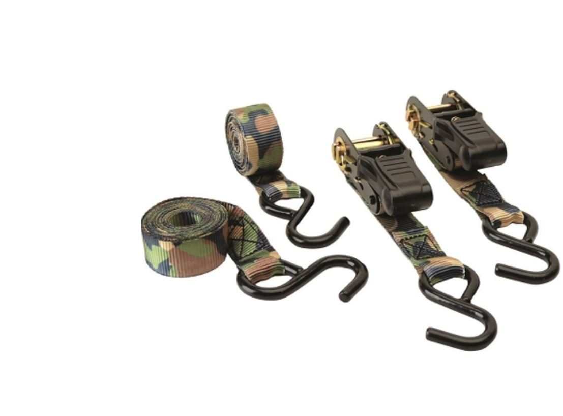 Hunting Made Easy HME-RS-2PK Camoufage Ratchet Tie Down-2PK