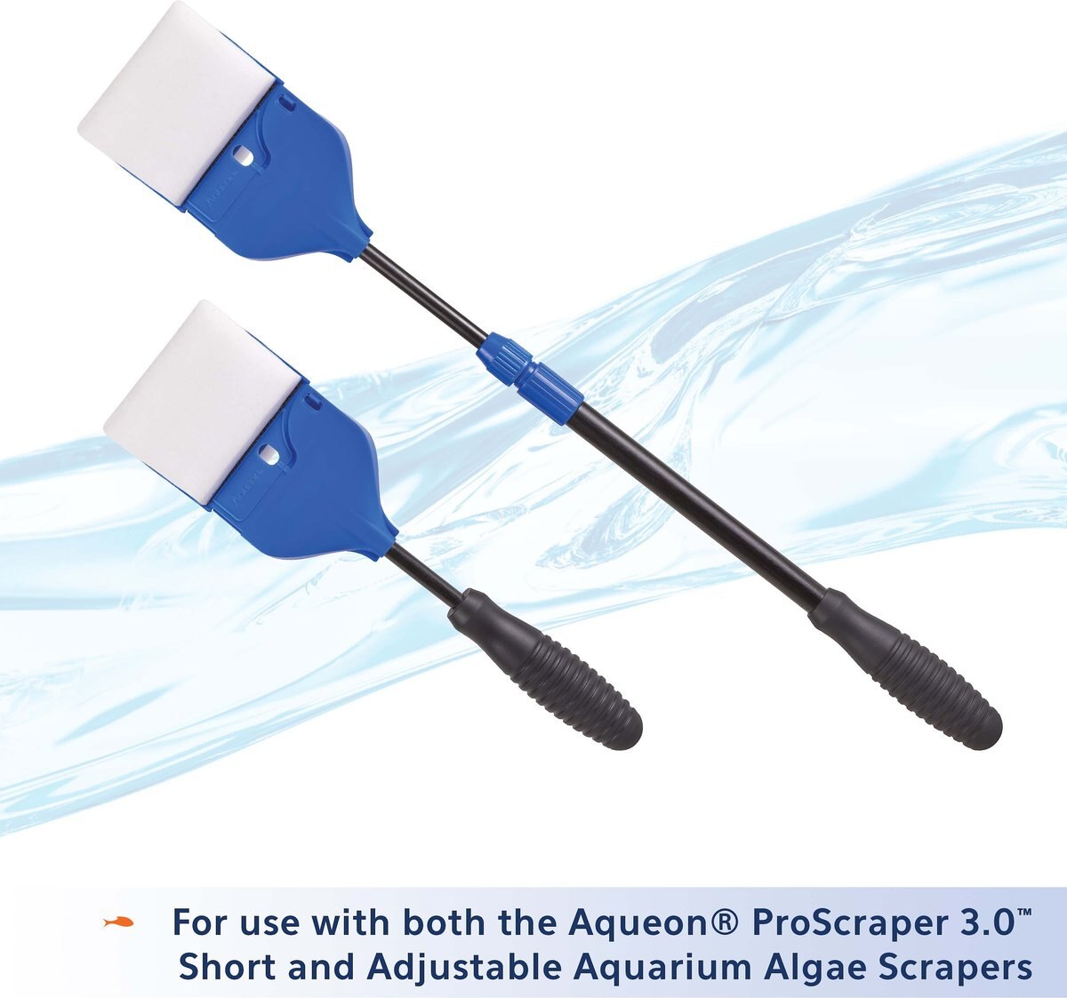 Aqueon ProScraper 3.0 Foam Cleaning Pad with Twist and Click Head