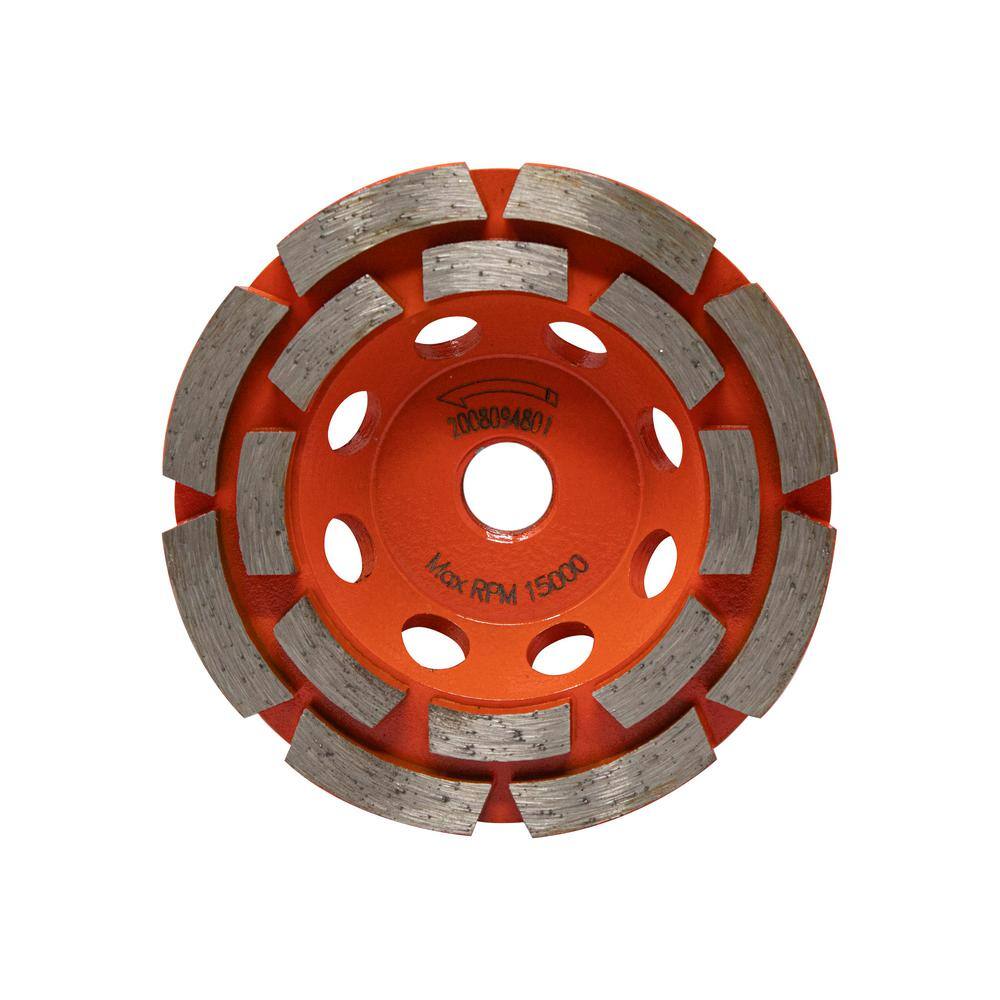 RIDGID 4 in. Diamond Double Row Cup Wheel HD-AWD40