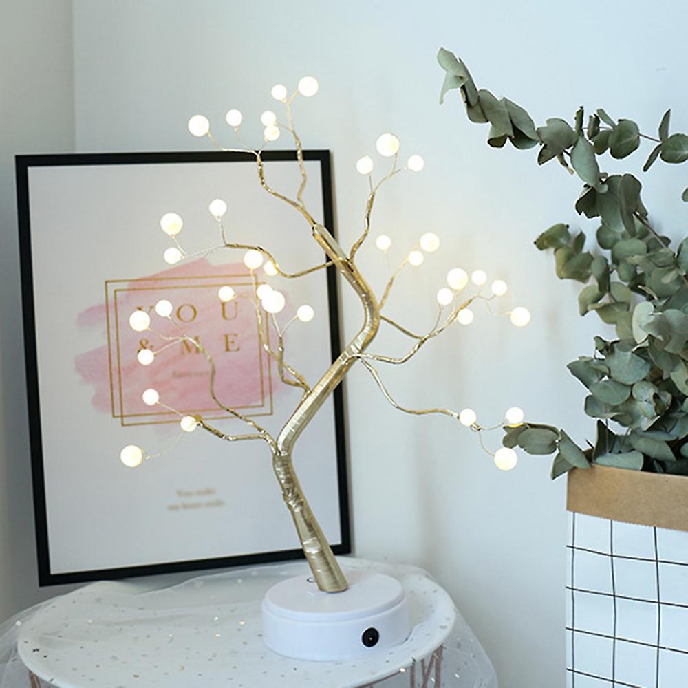 Christmas Led Tree Light Home Party Wedding Festival Tabletop Decor Elegant Charming Decorative Night Lamp With Touching Switch Button No.259113