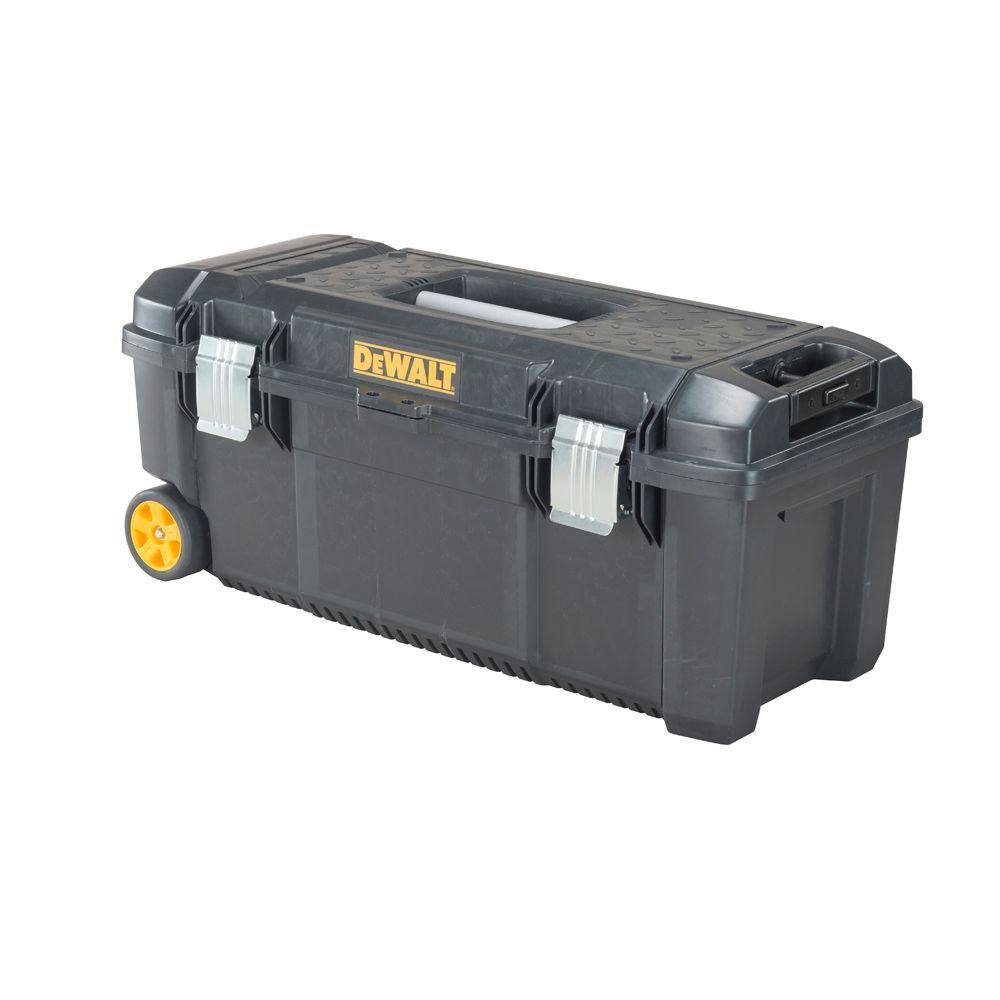 DW 28 in. W 12 Gal. Polypropylene Rolling Tool Box DWST28100D