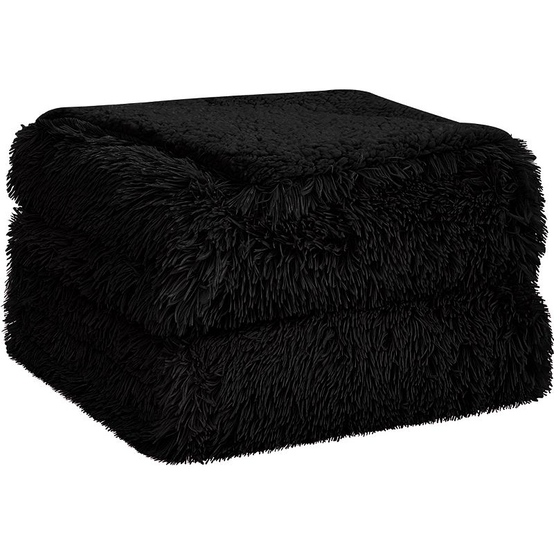 Luxury Shaggy Faux Fur Blanket Soft Warm Sherpa Reverse for Sofa Couch Bed Twin 60x80