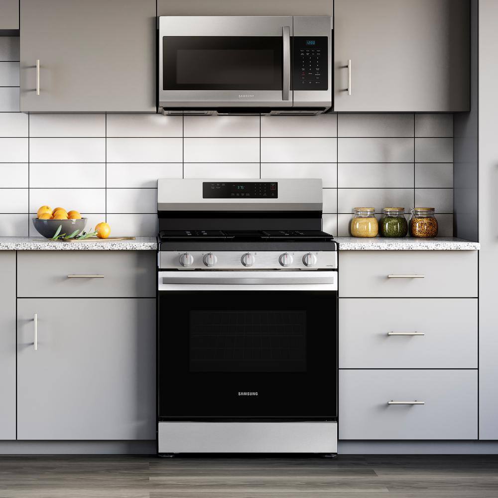  6.0 cu. ft. Smart Freestanding Gas Range with 18K BTU Dual Power Burner in Stainless Steel NX60A6311SS