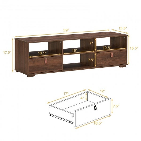 TV Stand Entertainment Media Center Console for TV's up to 60