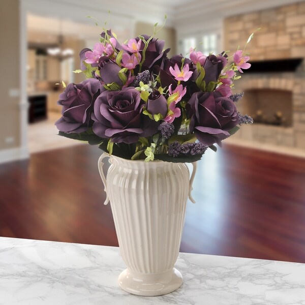 19 Purple Rose Bundle by National Tree Company