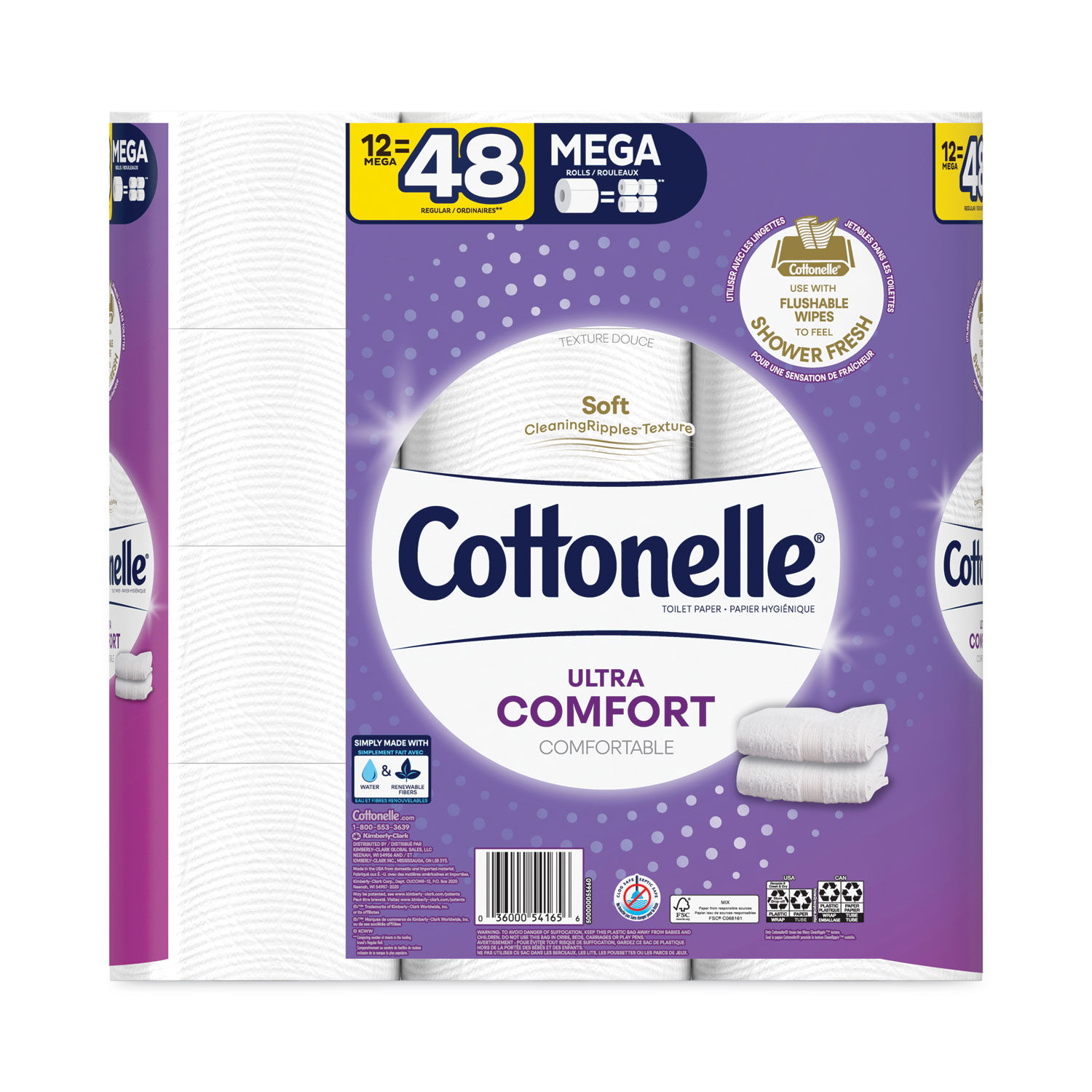 Ultra ComfortCare Toilet Paper by Cottonelleandreg; KCC54165