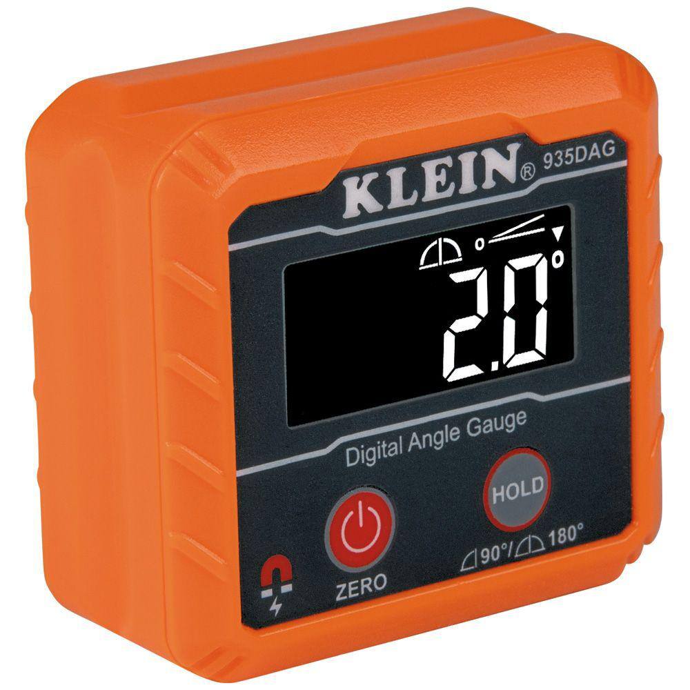 Klein Tools Digital Level and Angle Gauge with Plumbers Straps Tool Set 2-Piece 80035