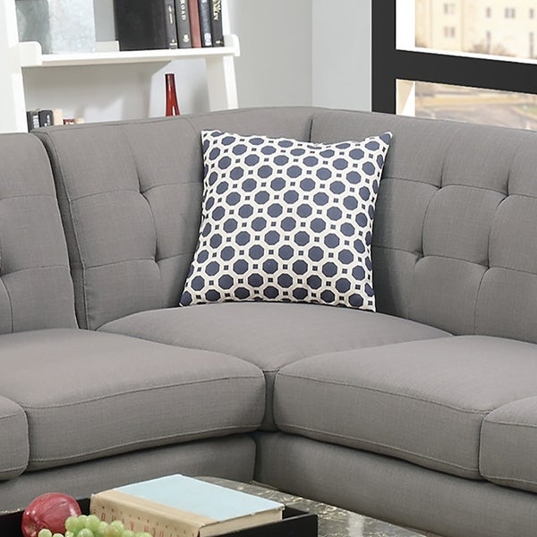 2-Piece Polyfiber Sectional Sofa