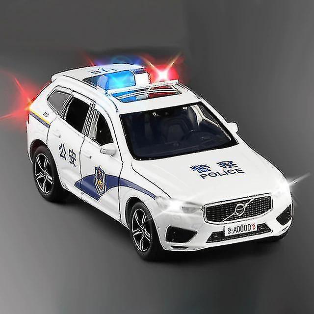 Qian 1/32 Simulation Siren Model Toy Car Alloy Die Cast Metal Pull Back Sound Light Vehicles