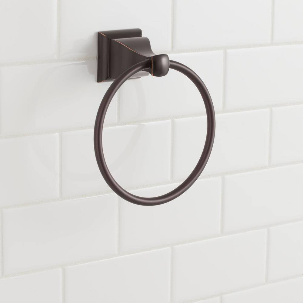 Glacier Bay Milner Towel Ring in Bronze 20120-0527H2