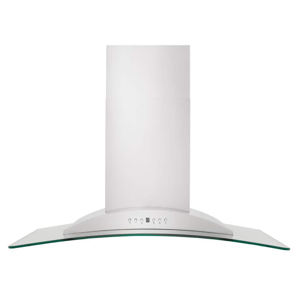 ZLINE Kitchen and Bath 30  Convertible Vent Wall Mount Range Hood in Stainless Steel and Glass