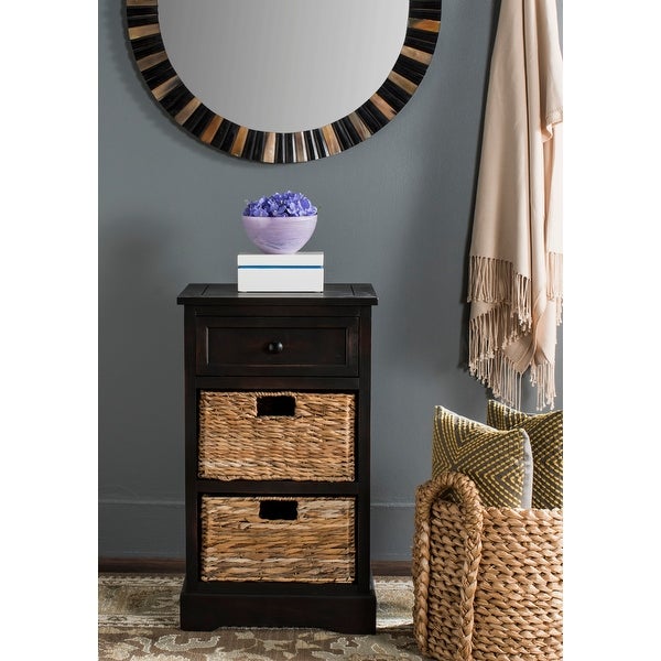 SAFAVIEH Carrie Brown Side Storage Side Table - 15.9