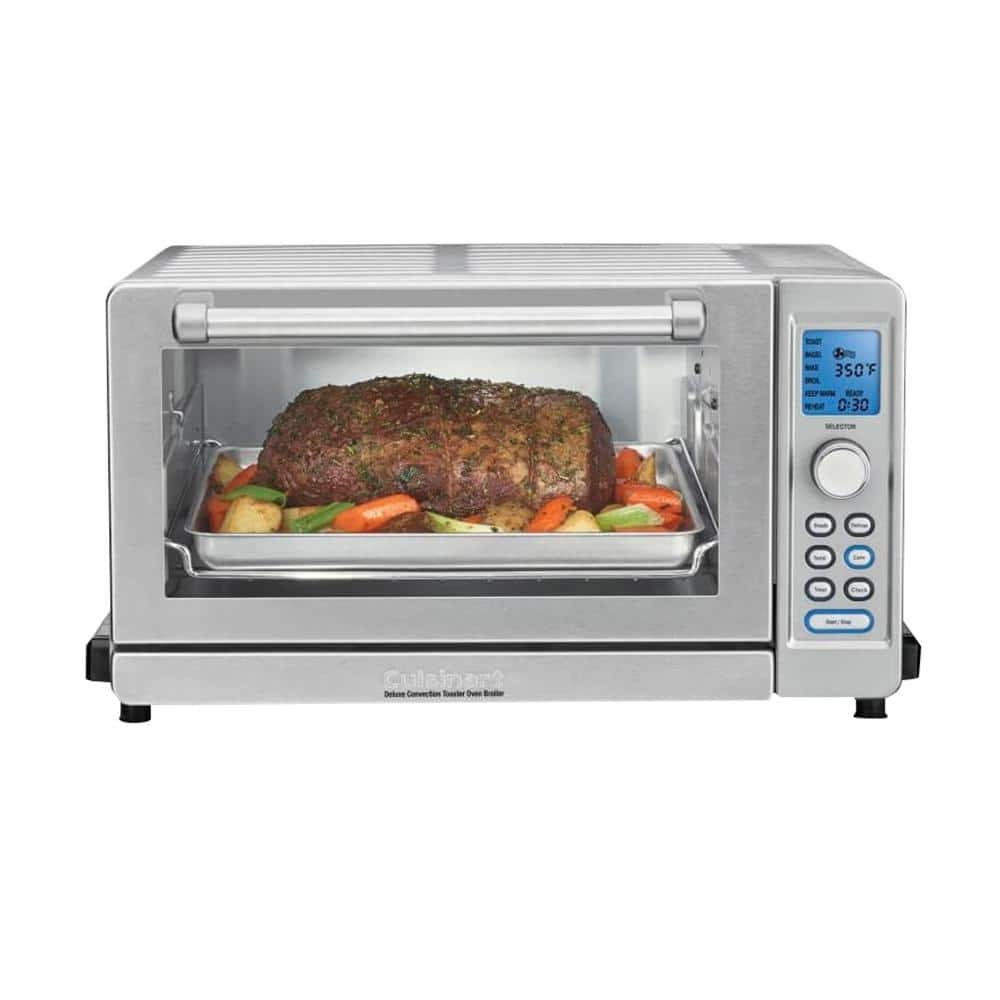 Cuisinart Deluxe 1800 W 6-Slice Stainless Steel Toaster Oven with LCD Display TOB-135N