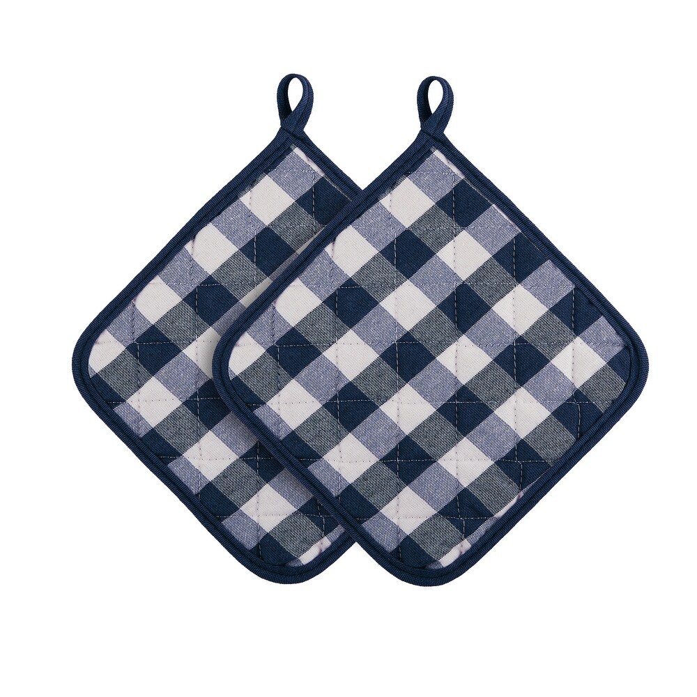 Buffalo Check Pot Holder   Set of Two   8x8